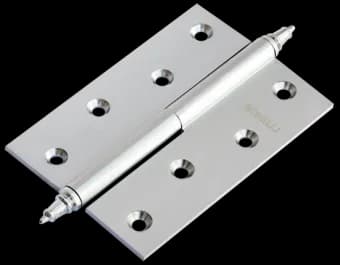 Петля латунная разъёмная с короной, толщина 3 мм MB 100X70X3 SC L C